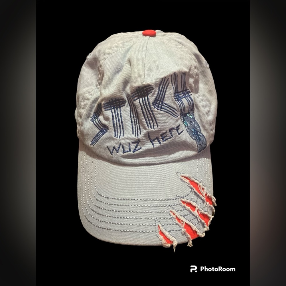 Disney Parks Lilo And Stitch Wuz Here Blue Youth Kids Baseball Cap Hat